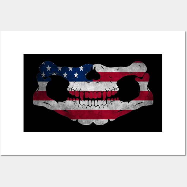 Skull usa Wall Art by Cahya. Id